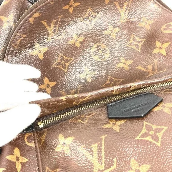 LOUIS VUITTON M41560 Monogram Palm Springs PM Mini Backpack Brown/Black - Picture 10 of 15